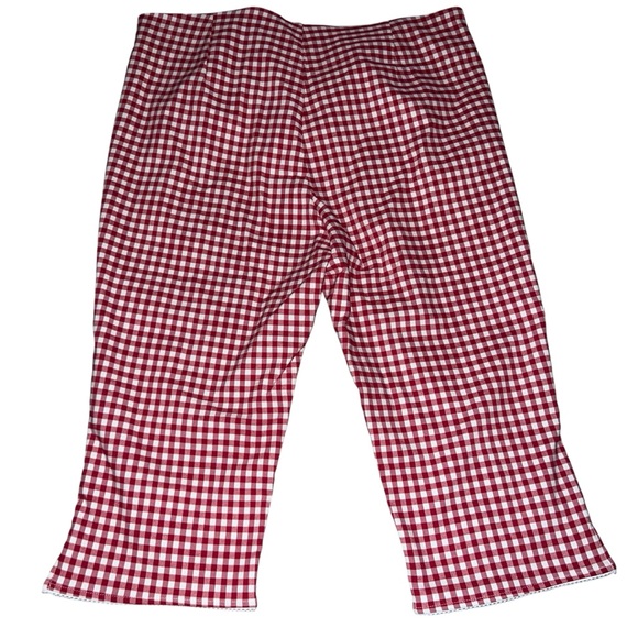 Cotton On Red Gingham Capri Pants 90s Fitted Size 12 NWT - Picture 8 of 15